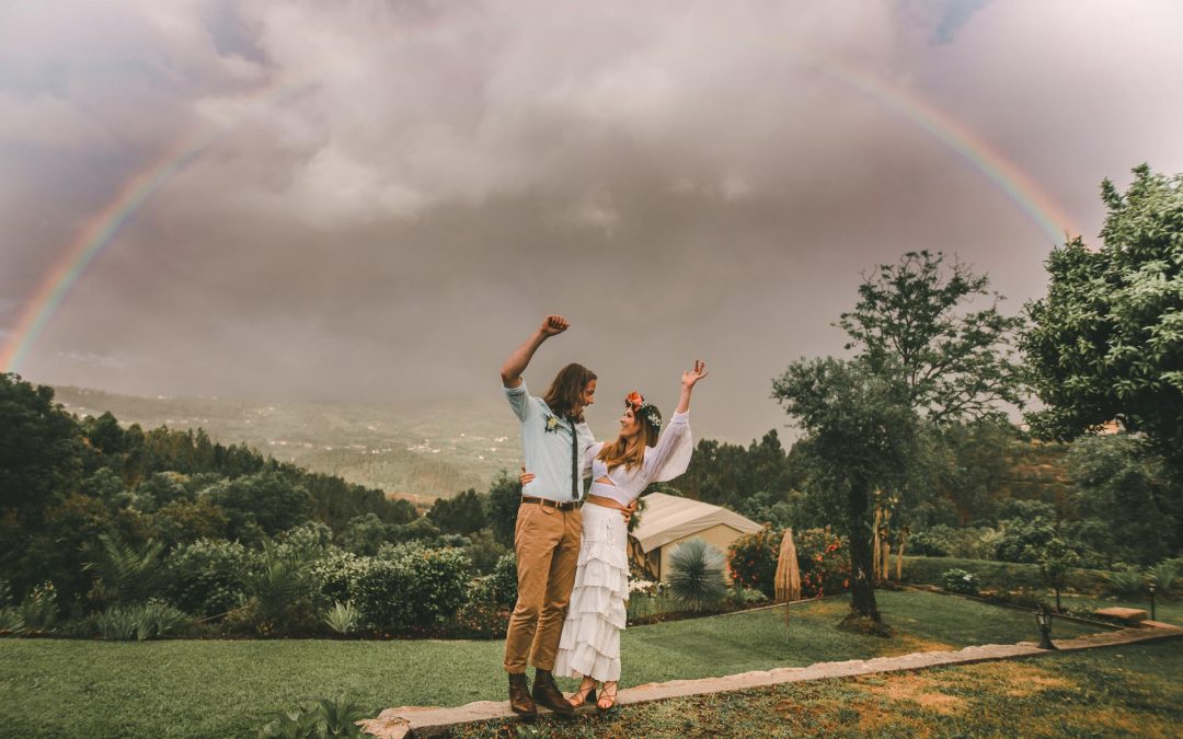 A beautiful rainy rustic wedding in the Douro Valley